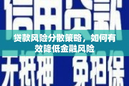 安泽贷款风险分散策略，如何有效降低金融风险