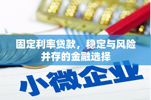 安泽固定利率贷款，稳定与风险并存的金融选择
