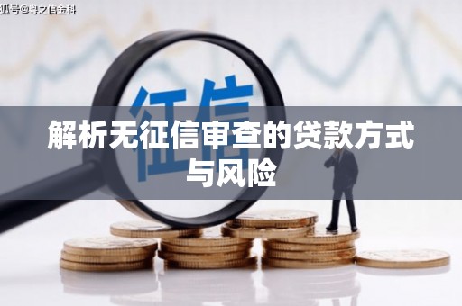 安泽解析无征信审查的贷款方式与风险